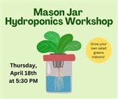 Mason Jar Hydroponics Workshop